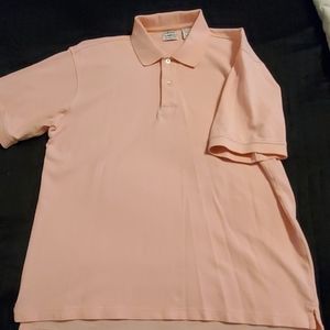 Men Pink Izod Polo Shirt Size Large‎